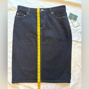 LRL Ralph Lauren Lauren Jeans Co denim pencil skirt size 2 NWT
